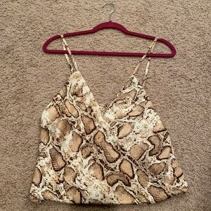 Snake skin tank top
